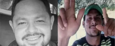 Márcio Mendes, vítima de homicídio, e Leandro da Silva, suspeito pelo crime (Foto: Reprodução)