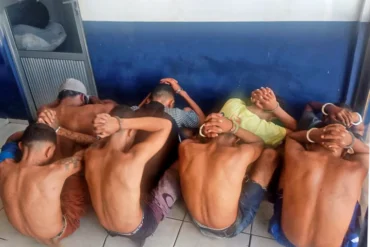 Prisões e apreensões feitas pelo 44º Batalhão da PM em Coelho Neto (Foto: Reprodução)