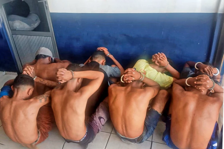 Prisões e apreensões feitas pelo 44º Batalhão da PM em Coelho Neto (Foto: Reprodução)